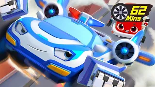 Police Car’s Little Fan | Police Cartoon | Monster Truck | Kids Songs | BabyBus - Cars World