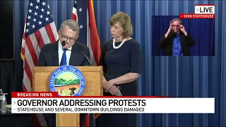 Governor DeWine comments on protests happening around Columbus.