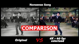 Nonsense song from Modern Times - Original VS [4K] + [60fps] + [colorized] - COMPARISON