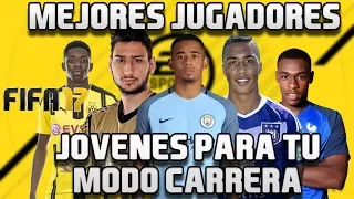 Mejores Jugadores Jovenes en FIFA 17 con Mayor Potencial en el mismo equipo | Modo Carrera FIFA 17