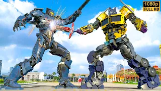 Transformers x Pacific Rim - Optimus Prime vs Gipsy Danger Final Fight | Paramount Pictures [HD]