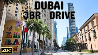 Dubai JBR (Jumeirah Beach Residence) | Marina | Driving Tour | 4K