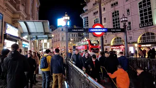 Walking London West End Piccadilly Circus to Leicester Square [4K]