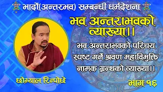 भव अन्तराभवको परिचय स्पष्ट गर्ने श्रवण महाविमुक्ति नामक ग्रन्थको व्याख्या ।। Chogyal RInpoche