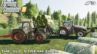 Hay bales | Animals on The Old Stream Farm | Farming Simulator 19 | Episode 3