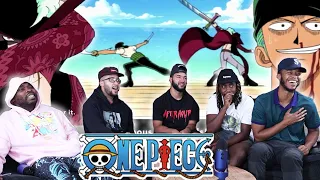 Zoro vs Hawk Eye! One Piece Ep 24 "Hawk Eye Mihawk! the Great Swordsman Zoro Falls at Sea!" Reaction