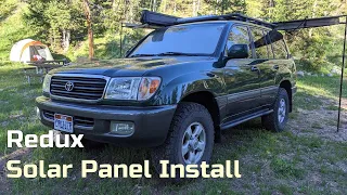 100 Series Land Cruiser Solar Panel Install - Redux