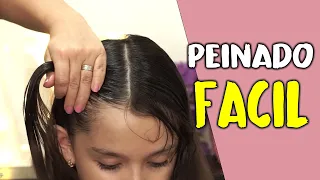 PEINADO para Niñas MUY FACIL para la Escuela