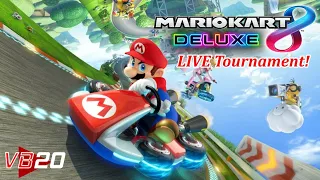 Mario Kart 8 Deluxe - Live Tournament! (1st Place Wins Free Game!)