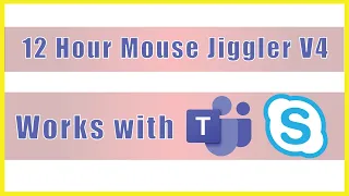 12 Hour Mouse Jiggler version 4  - Keep MS Teams GREEN ACTIVE - Computer Awake