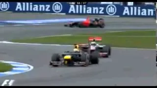 Vettel overtakes Button