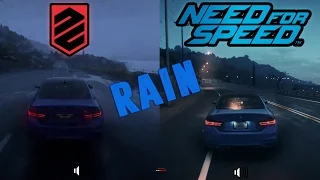 Driveclub vs Need For Speed - PS4 Graphics Comparison W/Rain