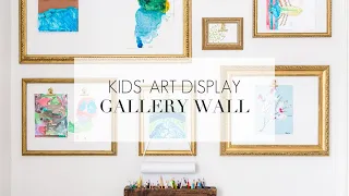 DIY Kids Art Display Wall