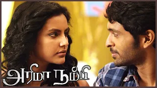 Arima Nambi Tamil Movie | Vikram Prabhu visits Priya Anand's house | Arjunan | AP International