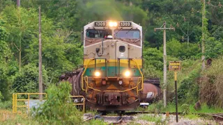 RARO TREM DE PRODUTOS PERIGOSOS DA VALE e mais 1 HORA de trens na EFVM. (é trem que não acaba mais)