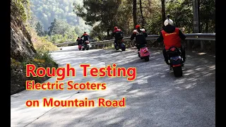 HD: Electric Scooter Citycocos Rough Testing on Mountain Road