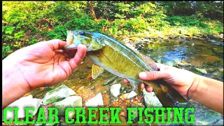 Indiana Creek fishing for smallmouth bass