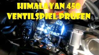 Ventilspiel prüfen an der Royal Enfield Himalayan 450