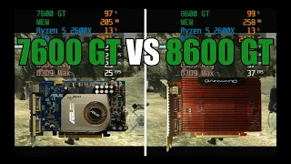 GeForce 7600 GT vs GeForce 8600 GT Test In 6 Games (No FPS Drop - Capture Card)