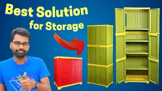 Cello Novelty Compact Plastic storage Cupboard with shelf Review and Unboxing🔥