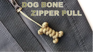 How to Make a Dog Bone Paracord Zipper Pull/Keychain-Snake Knot-CBYS Paracord Tutorial