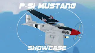 P-51 Mustang Fighter Showcase || ROBLOX Plane Crazy