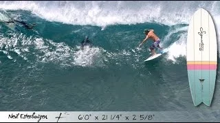 Surfing an Old Skool Fish // Signature Board Tech with NED Fish 6ft