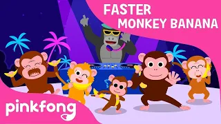 Monkey Banana Faster Version | Baby Monkey | Animal Song | Pinkfong Songs for Children 10 HR VERSION