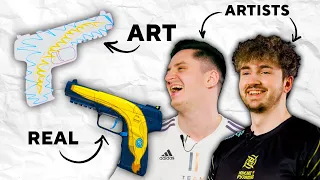 I CAN'T DRAW A MONKEY! 🐵🍌 - es3tag & apEX in CS:GO Skin Scribbles