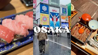 Japan Travel | Osaka Day-1 | Explore Kuromun Market and Dontonburi at 8AM 🥹| 1.5 hours wait