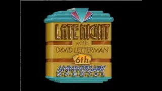 6th Anniversary Special on Letterman, February 4, 1988