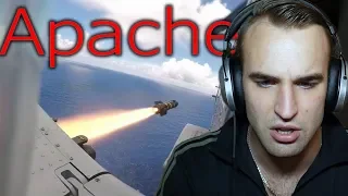 Estonian soldier reacts to APACHE HELICOPTER