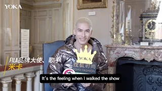 [米卡Mika] Walking for a Show in Palace Versailles - Interview after FILA’s Show in Paris (ENG-SUB)