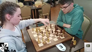 WFM Fatality (1932) vs O. Dyatlov (2029). Chess Fight Night. CFN. Blitz