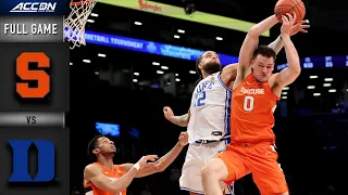 Syracuse vs. Duke Full Game Replay | ACC Men’s Basketball (2021-22)