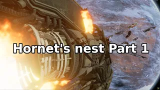 X4 foundations large Xenon vs Terran space battle. Hornet's nest Part 1/2.