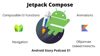 Composable UI функции. Анимации, навигация и обратная совместимость. Jetpack Compose.