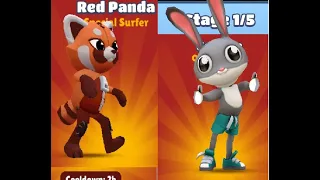 SUBWAY SURFERS 2024 - FLOOR IS LAVA -  RED PANDA and GEORGE - gameplay
