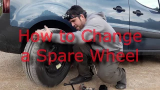 Spare tire on Citroën Berlingo (2017). How to replaced it 🚙