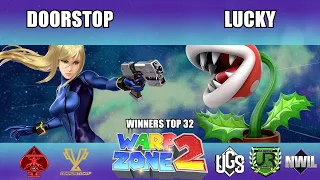 Warp Zone 2 - Winners Top 32 - DoorStop(Zero Suit Samus) Vs. Lucky(Piranha Plant)