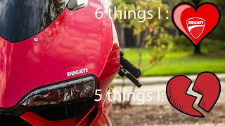 5 things I HATE about my DUCATI 1199 Panigale & 5 things I LOVE!