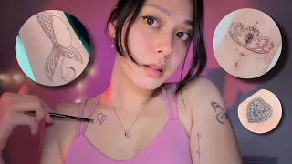 ASMR TATTOO TOUR 🖤🖋 (Tattoo Tracing & The Meanings Behind Them)