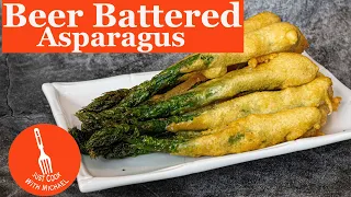 Beer Battered Asparagus Appetizer