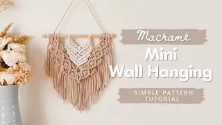 DIY Macrame: Mini Wall Hanging | Easy Tutorial for Beginners