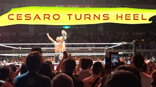 Cesaro VS Ricochet - Cesaro Turns Heel | WWE Live Tokyo 2019