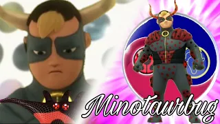 Minotaurbug transformation (Minotaurox unify with bug miraculous) Ladybug Chat Noir season 5 FANMADE