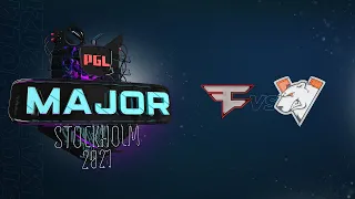 [4K] FaZe vs Virtus.pro - Map 1 Mirage - PGL Major Stockholm 2021 - Challengers Stage - Day 2