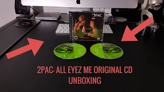 Tupac- All Eyez On Me Original Cd Unboxing: Tupac cds unboxing