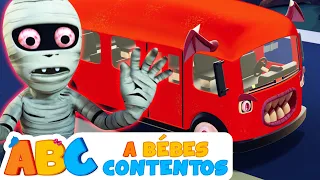 ABC Español | Las Ruedas del Autobús en Halloween - Canciones Infantiles | A Bebés Contentos