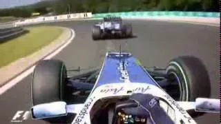 Barrichello vs Schumacher Hungria 2010